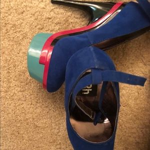 Blue heels
